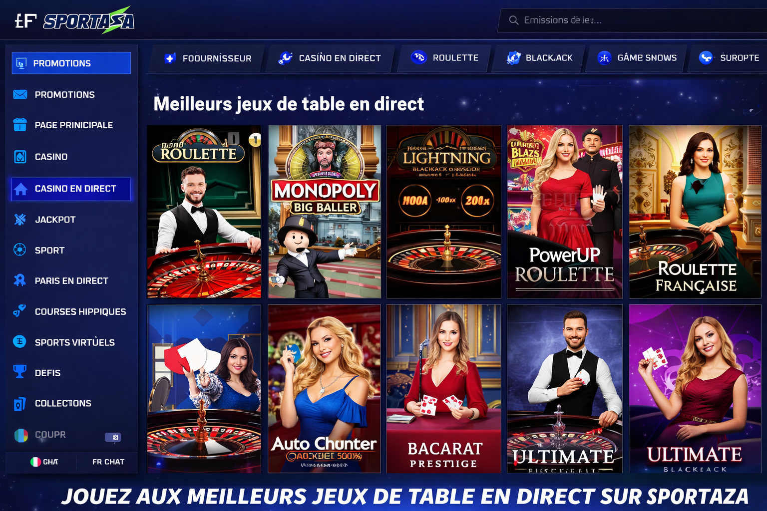 Sportaza Jeux de table